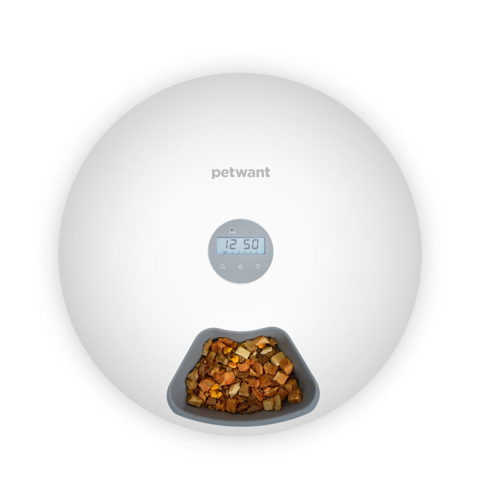 Automatic Timed Pet Feeder For Cats 6 Meals Usb Powered