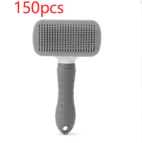Cat Self-Cleaning Comb Stainless Steel Dog Comb Hair Brush One Key To Remove Floating Artifact