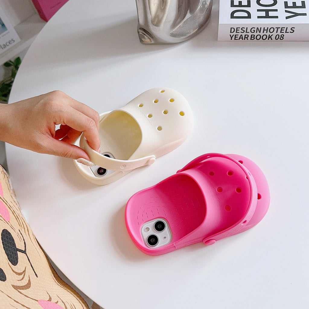 3D Funny Beach Shoes Phone Case For iPhone 17 Pro Max Air 16 13 11 15 14 12 17promax 16promax Protective Soft TPU Funda Cover