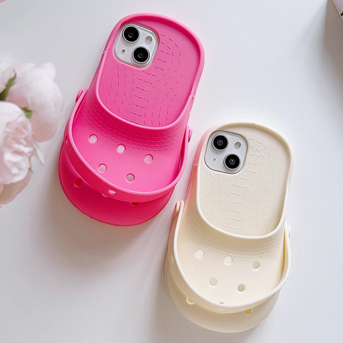 3D Funny Beach Shoes Phone Case For iPhone 17 Pro Max Air 16 13 11 15 14 12 17promax 16promax Protective Soft TPU Funda Cover